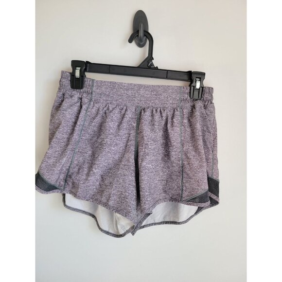 Lululemon || Hotty Hot Short II 4" Lux Heather Black 8 tall - Picture 1 of 6